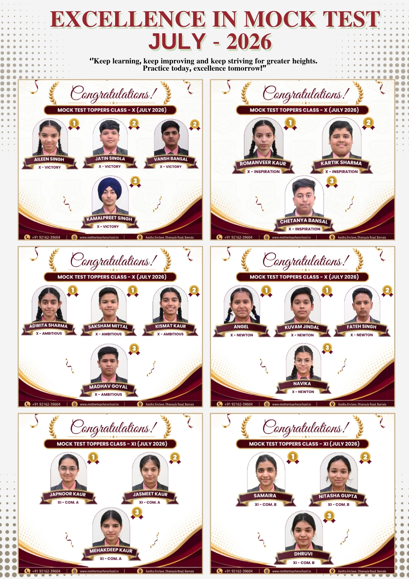 Mother Teacher School Barnala